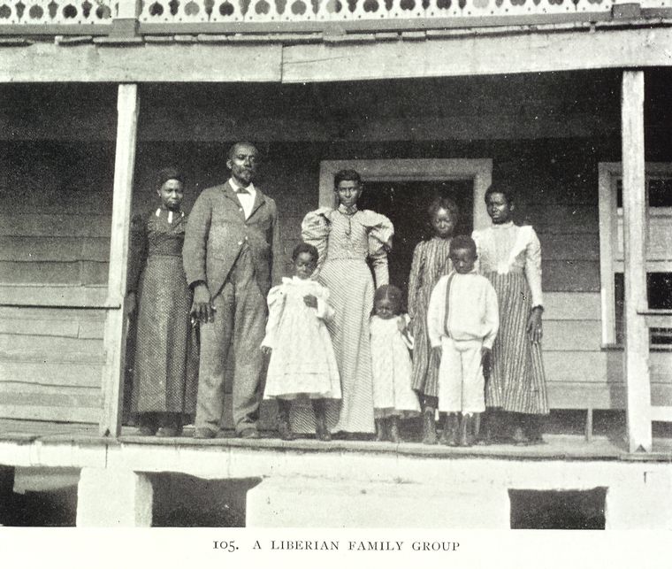 A Liberian family group